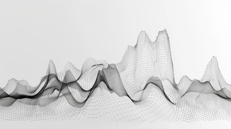 Minimalistic line art of a stock market graph illustrating financial growth with clean lines and a balanced design
