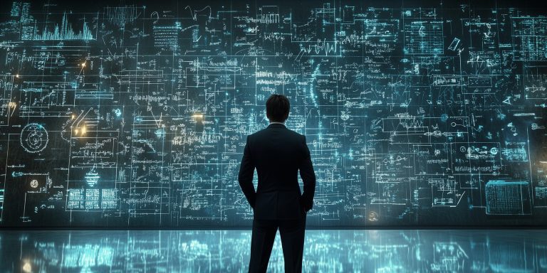 CEO usando inteligencia artificial para decisiones estratégicas en 2025