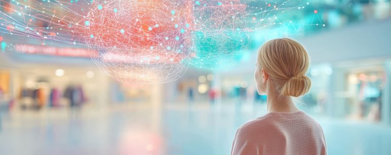 Consumidor influenciado por estímulos sensoriales y emocionales en su decisión de compra gracias al neuromarketing.