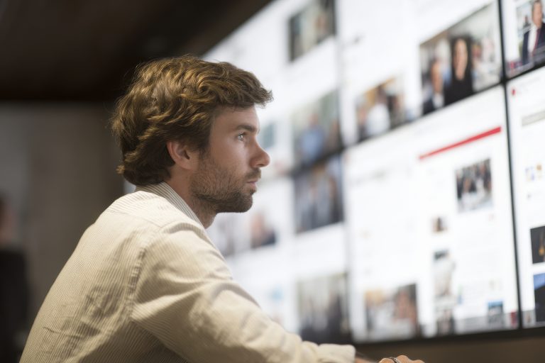 Sala de medios tradicionales y digitales usada en campañas de mercadotecnia estratégica