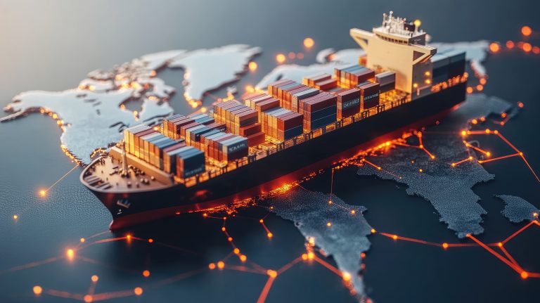 Mapa del comercio entre México y la Unión Europea con enfoque en el ajuste de carbono fronterizo.