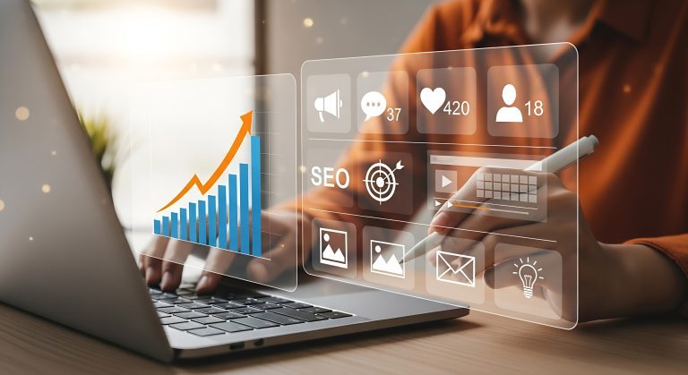 Tendencias de marketing para estudiantes: redes sociales, inteligencia artificial e influencers en un entorno digital moderno.