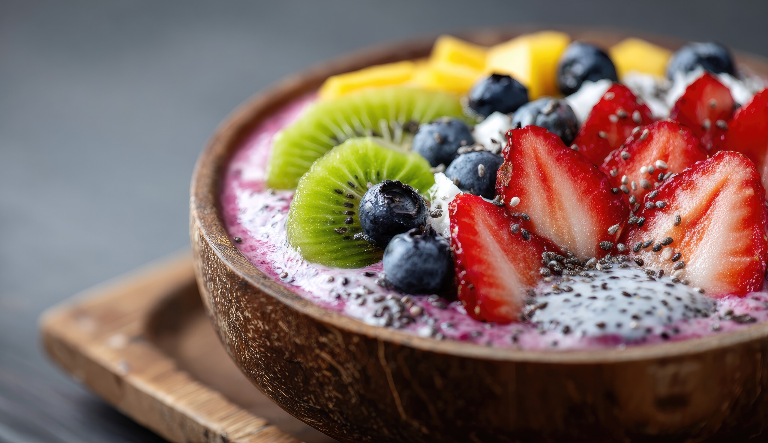 Alimentos saludables relacionados con nutrición positiva y bienestar emocional