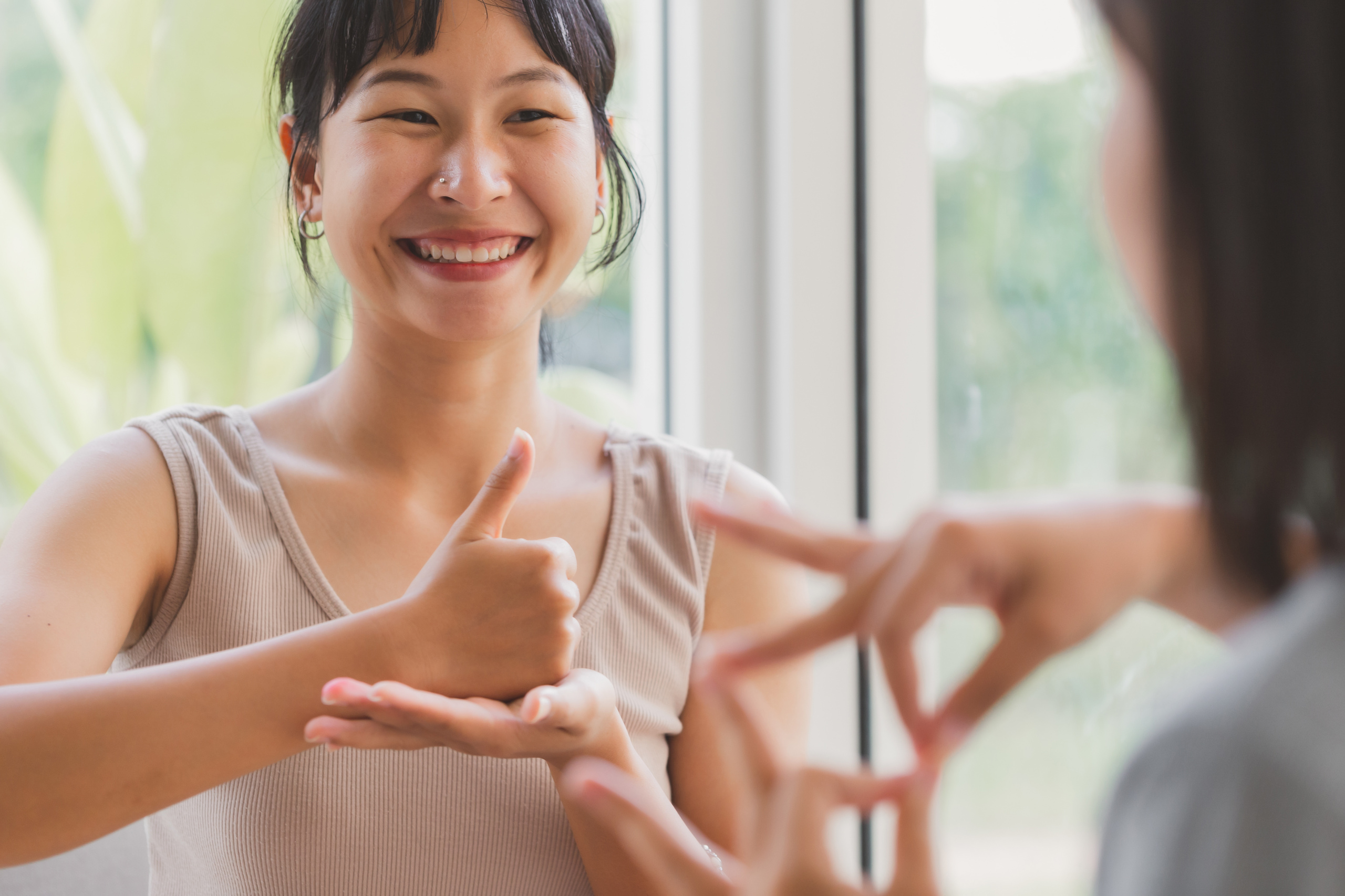 Consulta de nutrición accesible con comunicación en lengua de señas