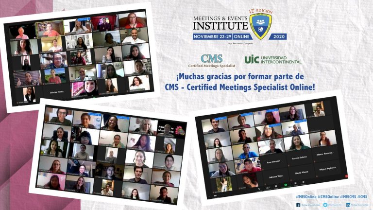 Alumnos de LANT se certifican vía online en CMS Certified Meetings Specialist