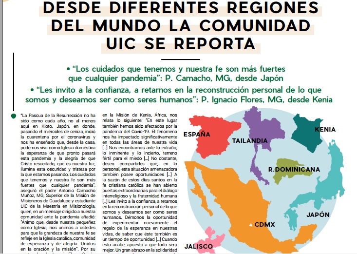 Desde diferentes regiones del mundo la comunidad UIC se reporta