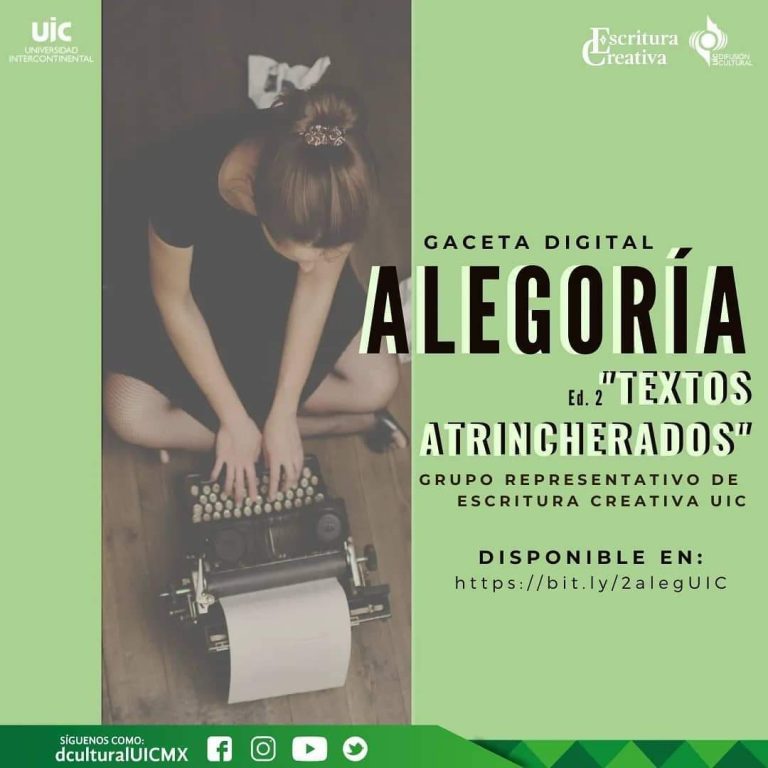 Grupo de Escritura Creativa presenta Alegoría literaria