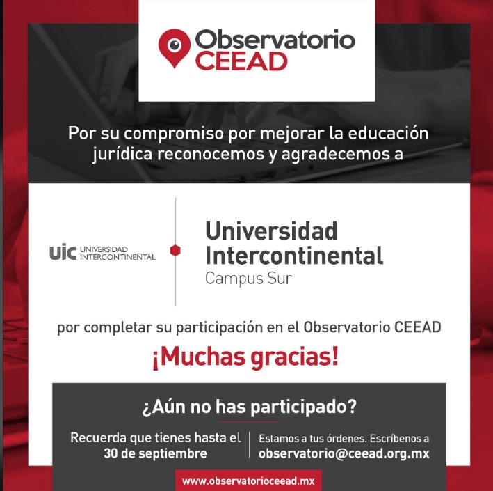 Derecho participa en el Observatorio CEEAD