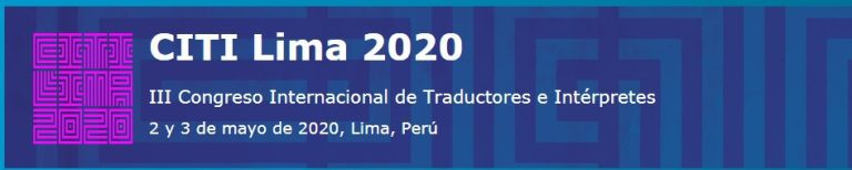 La Escuela de Traducción UIC presente en el CITI LIMA 2020