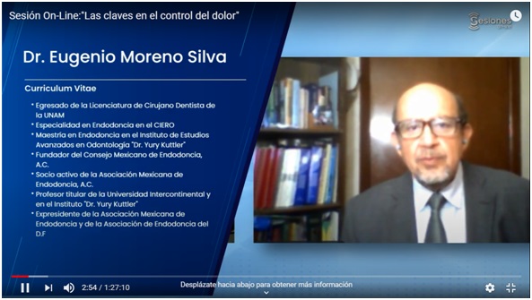 Participación UIC acerca del dolor en el Portal Odontólogos