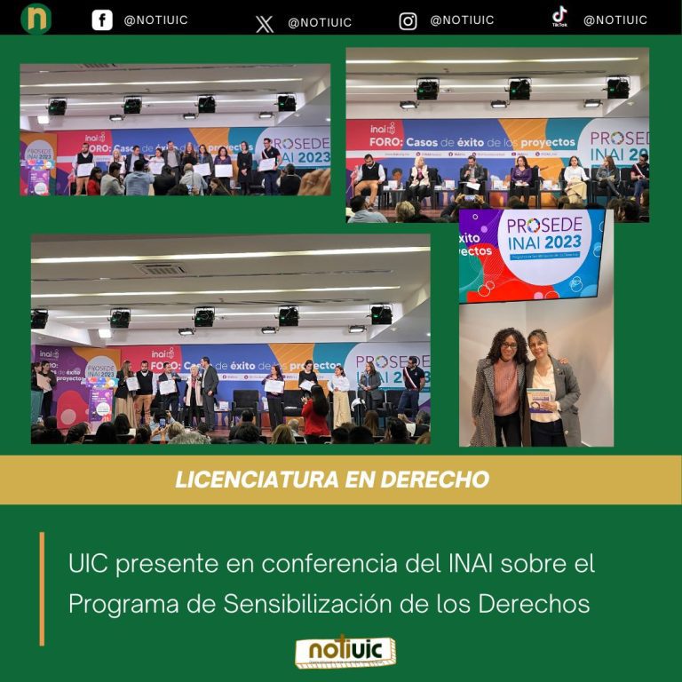 UIC presente en conferencia del INAI sobre el Programa de Sensibilización de los Derechos