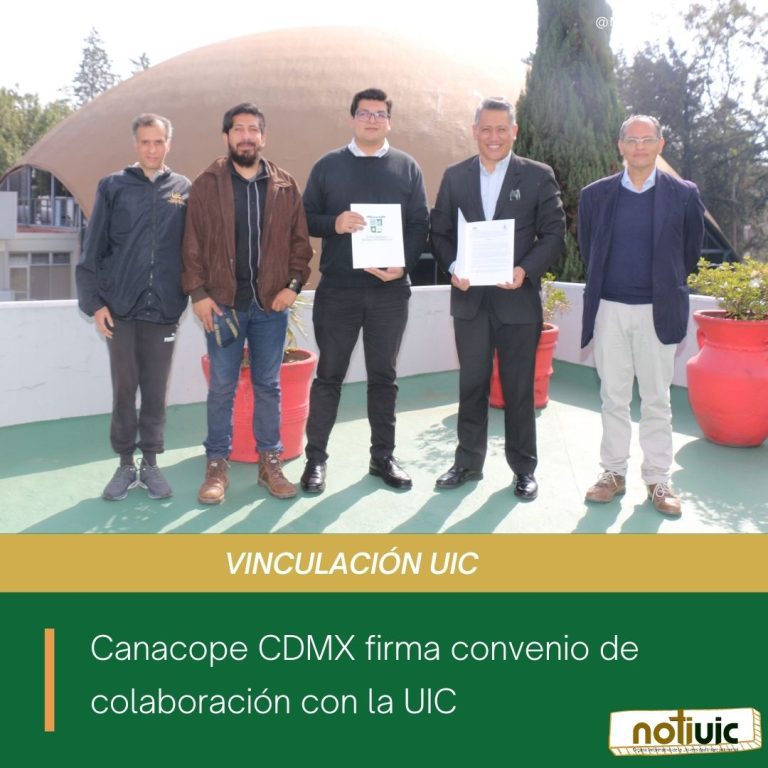 Canacope CDMX firma convenio de colaboración con la UIC