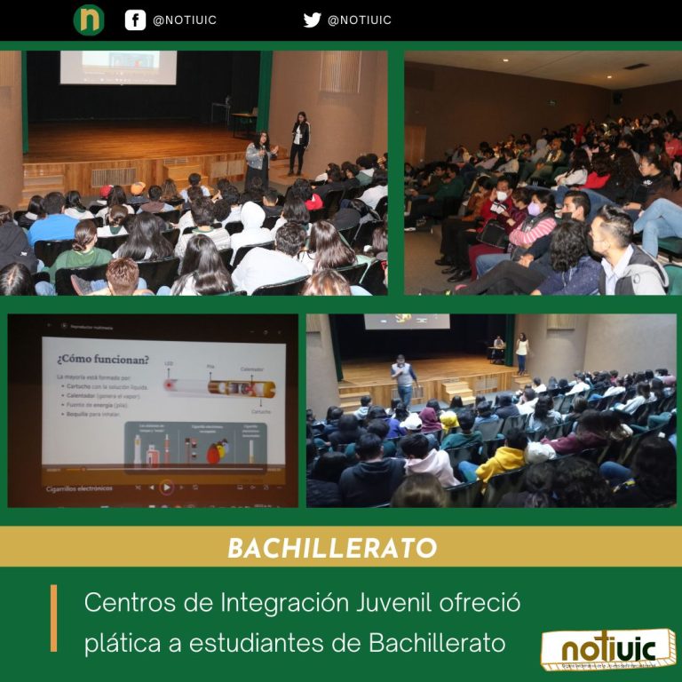 Centros de Integración Juvenil ofreció plática a estudiantes de Bachillerato