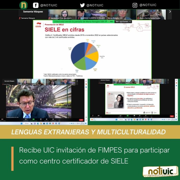 Recibe UIC invitación de FIMPES para participar como centro certificador de SIELE