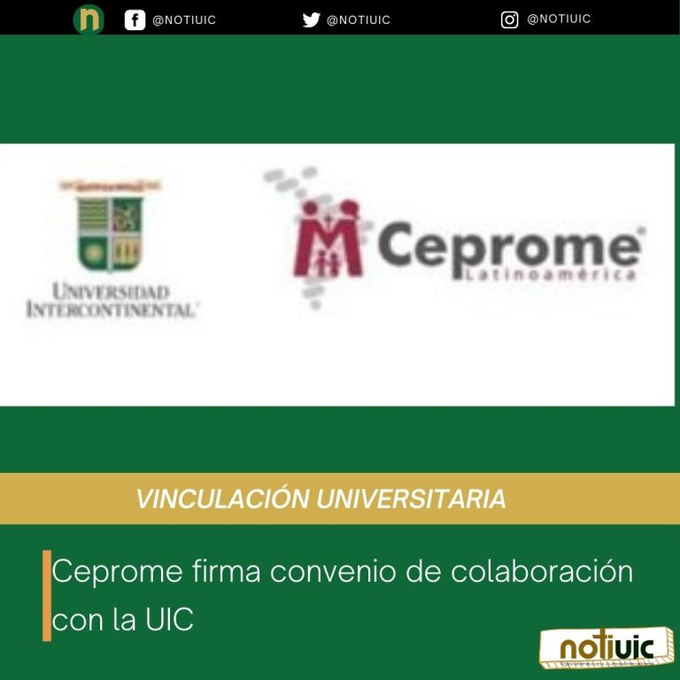 Ceprome firma convenio de colaboración con la UIC