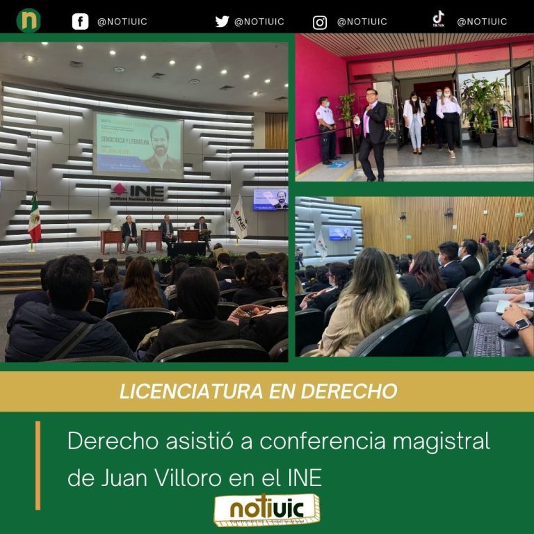 Derecho asistió a conferencia magistral de Juan Villoro en el INE