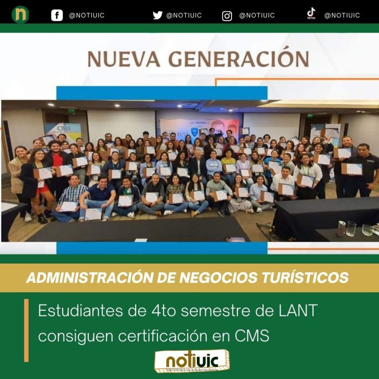 Estudiantes de 4to semestre de LANT consiguen certificación en CMS