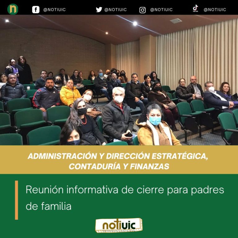 Reunión informativa de cierre para padres de familia