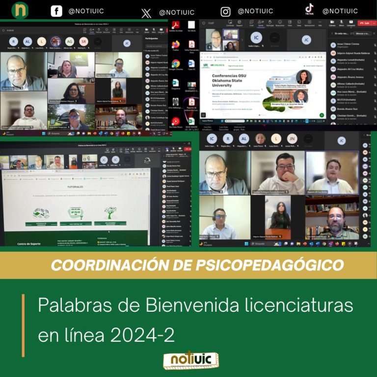 Palabras de bienvenida licenciaturas en línea 2024-2