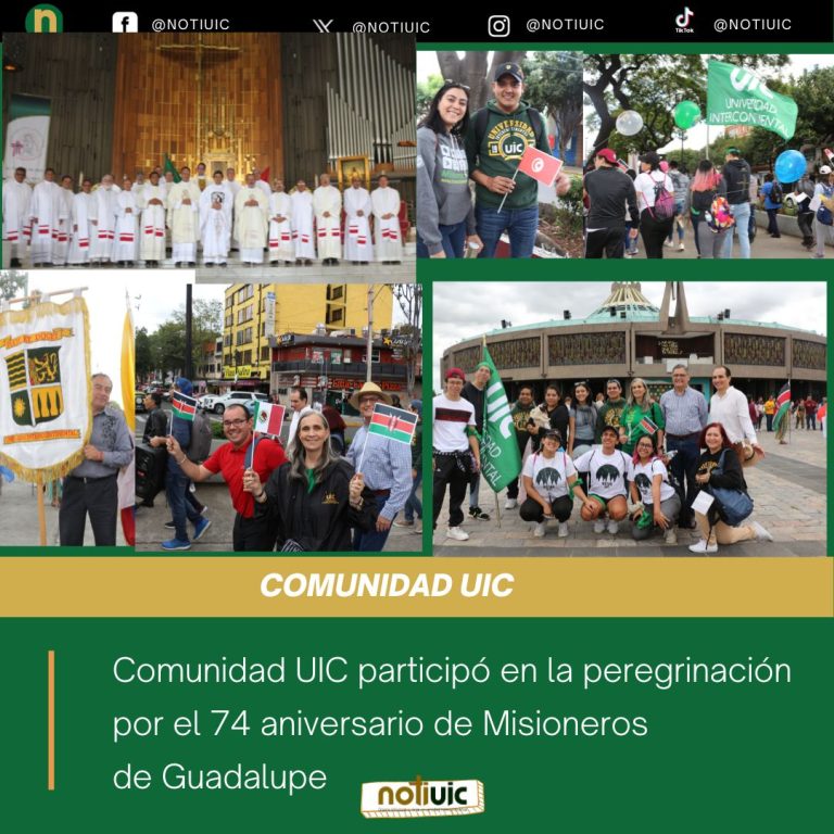 Comunidad UIC participó en la peregrinación por el 74 aniversario de MG