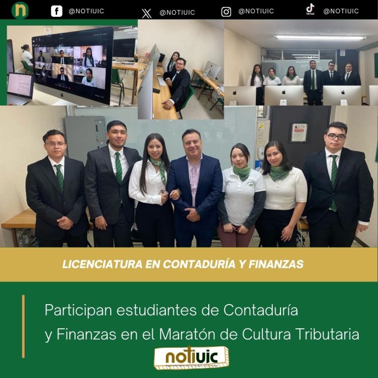Participan estudiantes de Contaduría y Finanzas en el Maratón de Cultura Tributaria