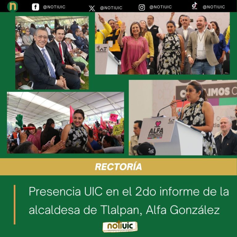 Presencia UIC en el 2do informe de la alcaldesa de Tlalpan