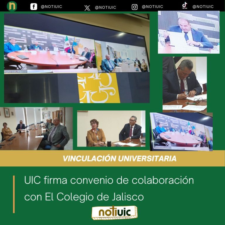 UIC firma convenio de colaboración con El Colegio de Jalisco