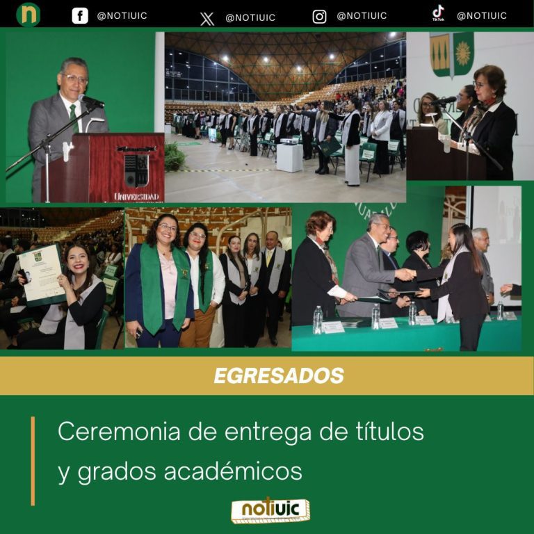 Ceremonia de entrega de títulos y grados académicos