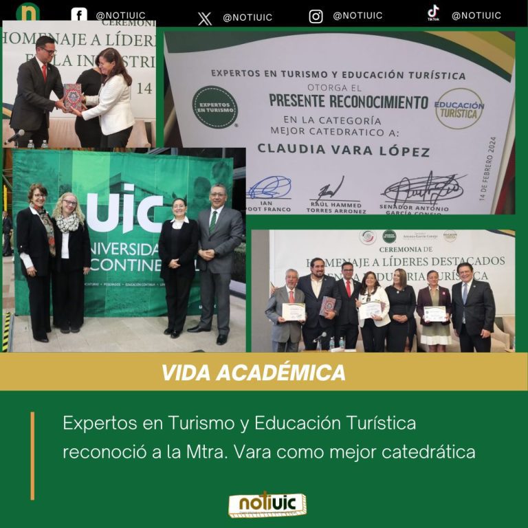 Expertos en Turismo y Educación Turística reconocen a la Mtra