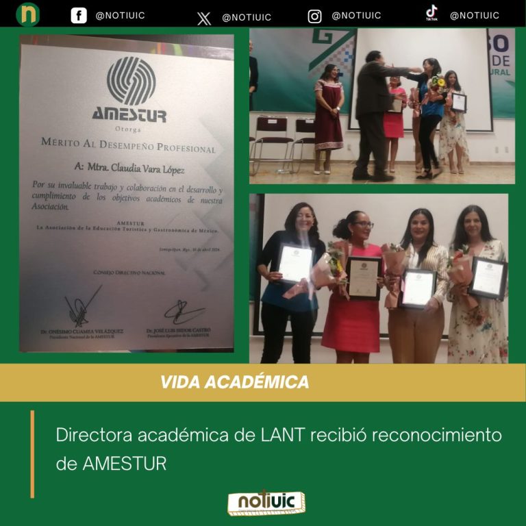 Directora académica de LANT recibió reconocimiento de AMESTUR