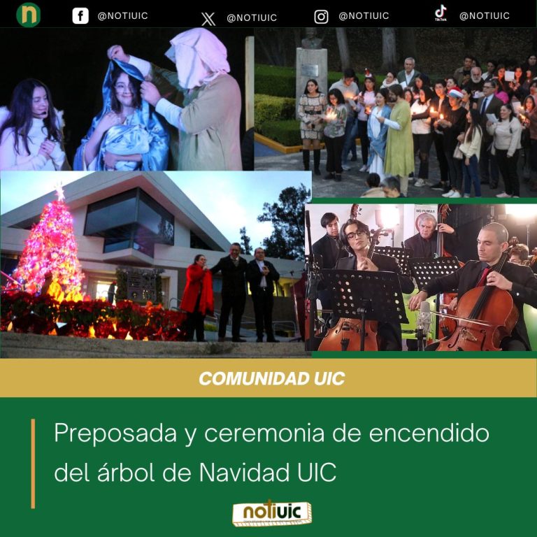 Preposada y ceremonia de encendido del árbol de Navidad UIC