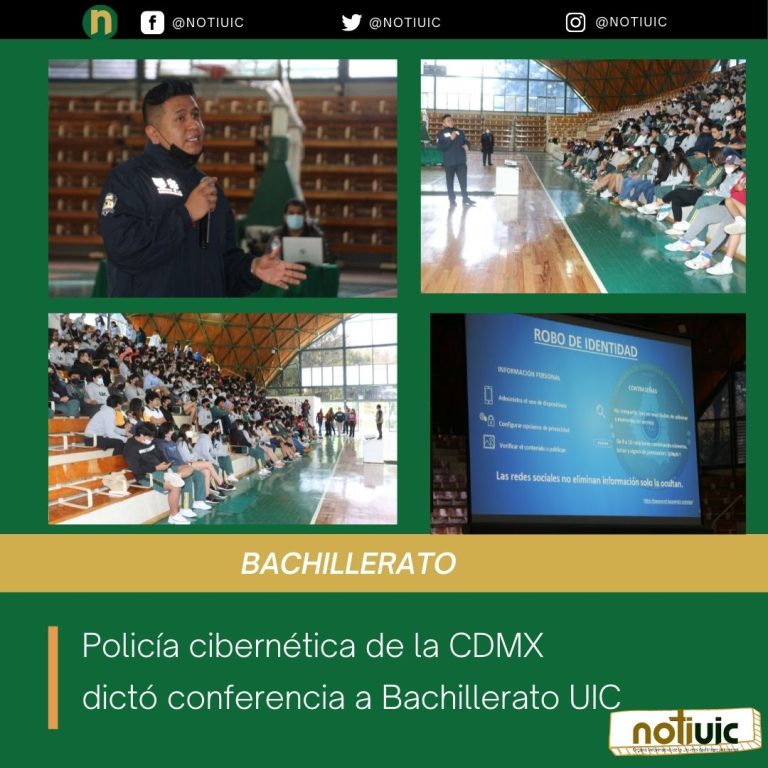 Policía cibernética de la CDMX dictó conferencia a Bachillerato UIC