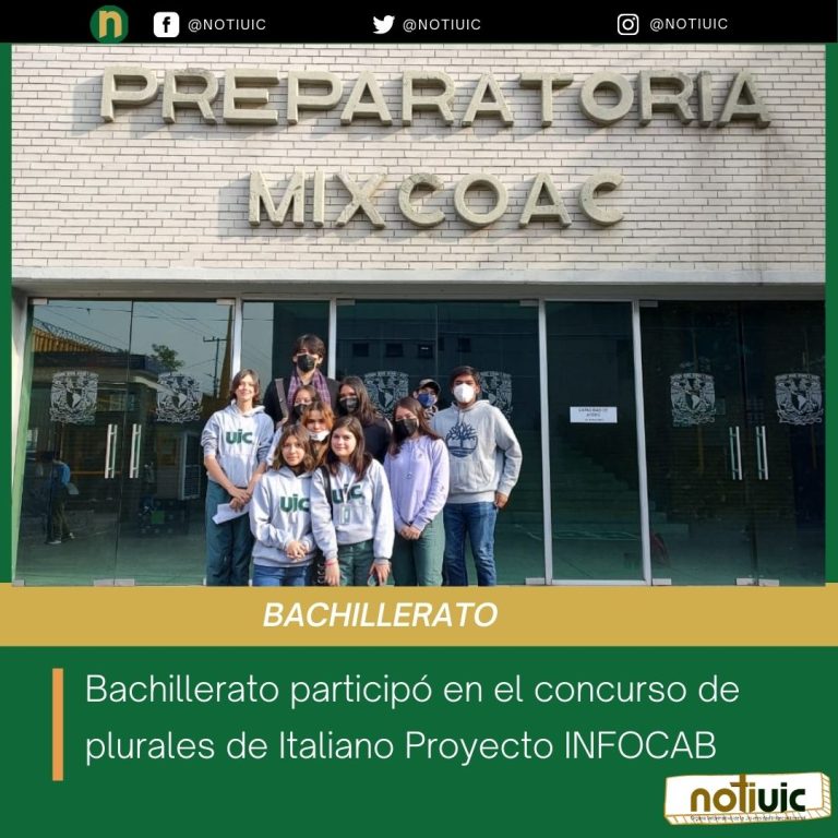 Bachillerato participó en el concurso de plurales de Italiano Proyecto INFOCAB