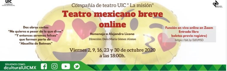 Teatro mexicano breve online en la UIC