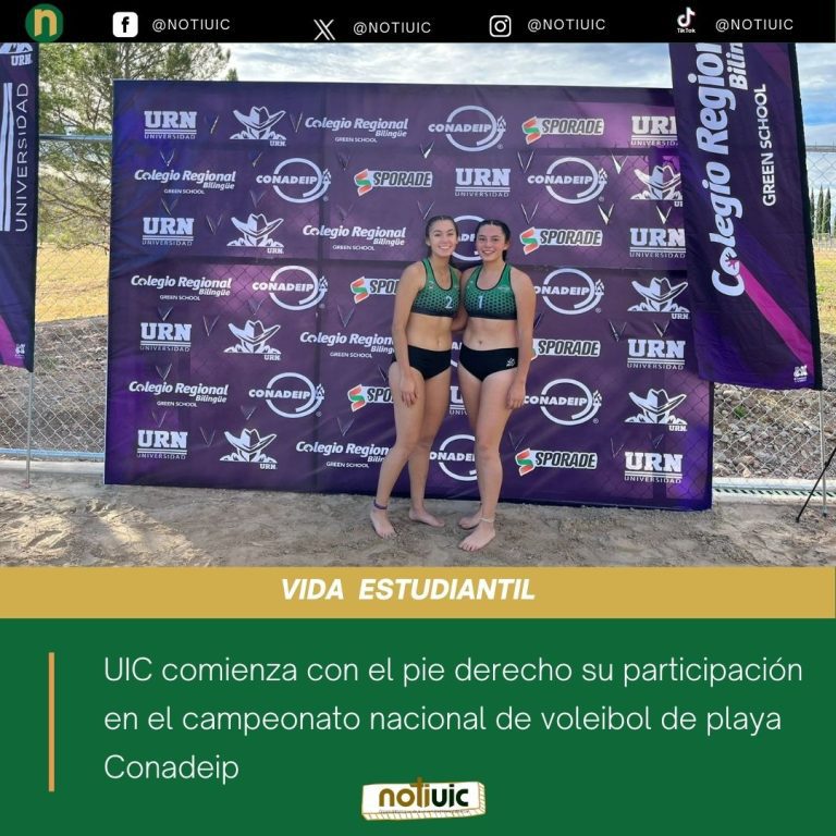 UIC comienza con el pie derecho su participación en el campeonato nacional de voleibol de playa Conadeip